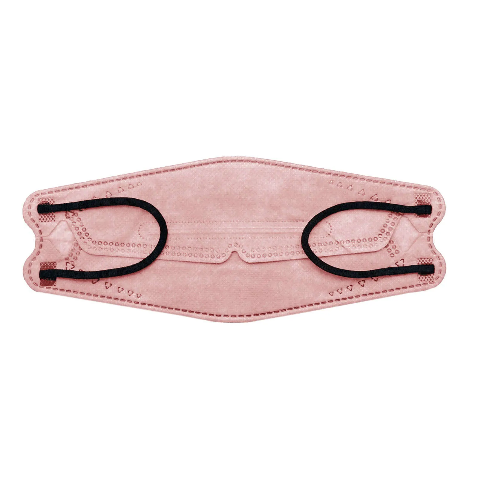 10 Pack Dusty Rose Breathable KF94 Face Mask, 3D Fish-Design Mouth Shields for Adult, 4-Layer Protective Face Masks with Adjustable Nose Clip