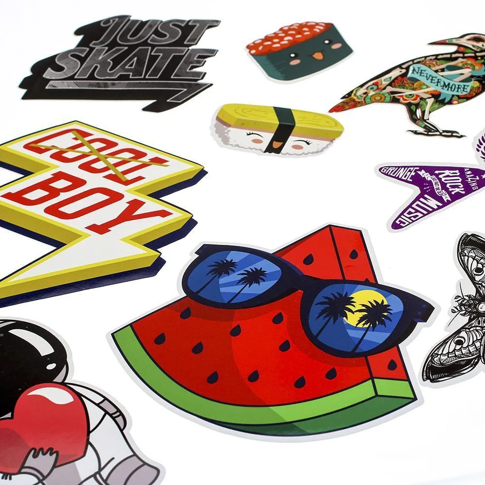 100x 10x10cm sticker deal