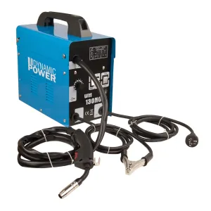 130Amp Gasless MIG Welder, Portable, 10Amp Plug - Dynamic Power