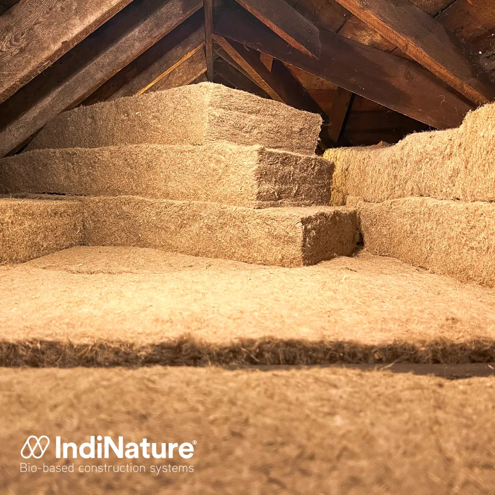 140mm IndiNature IndiTherm Hemp Flexibatt Insulation - 1200 x 370mm (1.78m²)