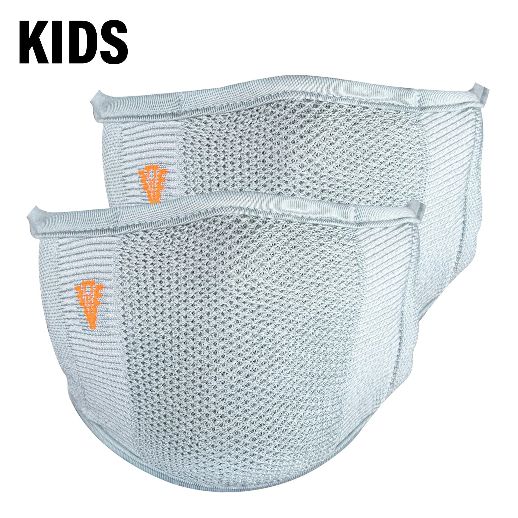 2-Layer Anti-Bacterial Protection Mask for Kids, Fashion Coloured -Size - Small (3-7 Yrs) - Pack of 2