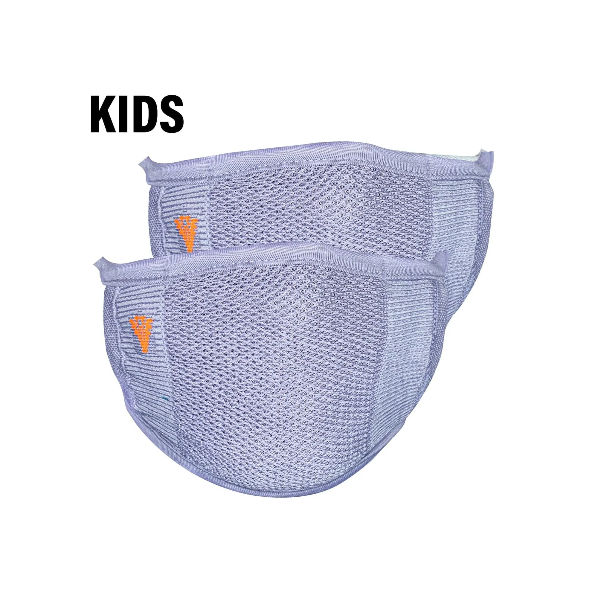 2-Layer Anti-Bacterial Protection Mask for Kids, Fashion Coloured -Size - Small (3-7 Yrs) - Pack of 2