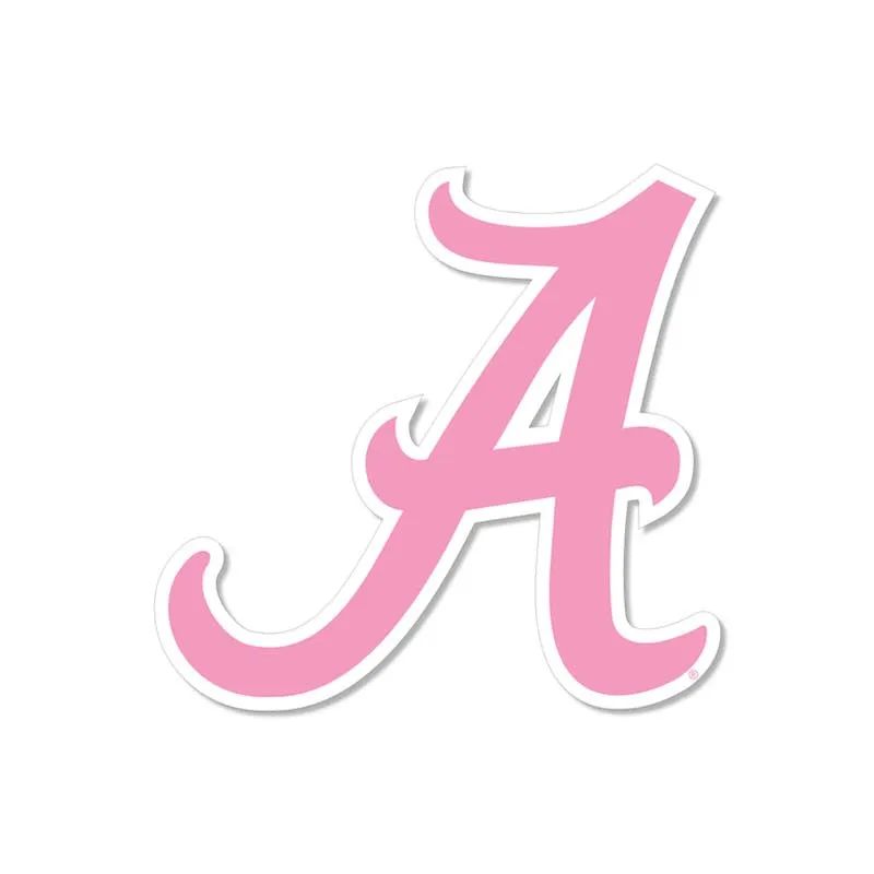 6 Inch Pink Alabama Script A Decal