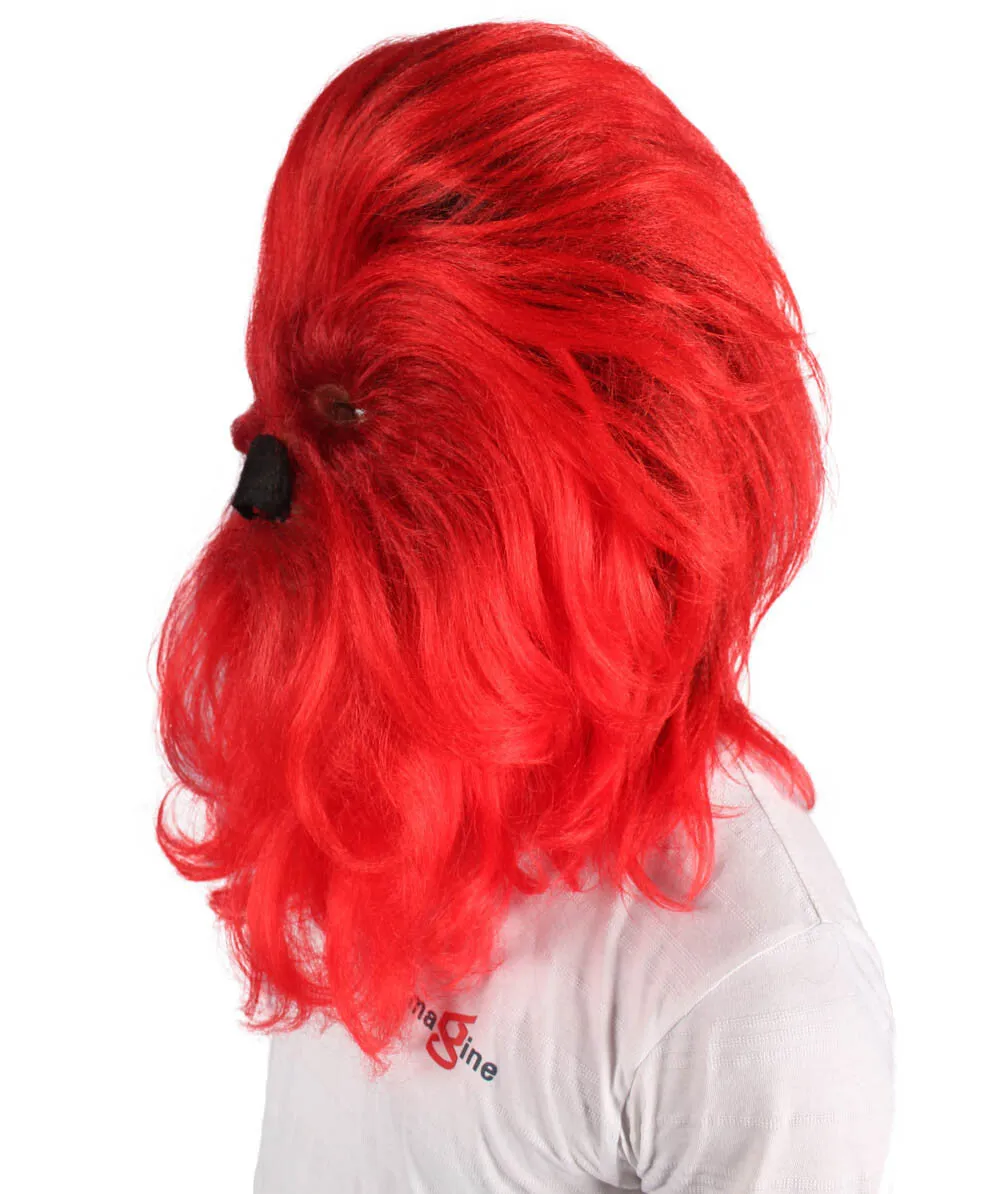 Adult Unisex Warrior Ape Gorilla Mask Wig | Perfect for Halloween | Breathable Synthetic Fiber