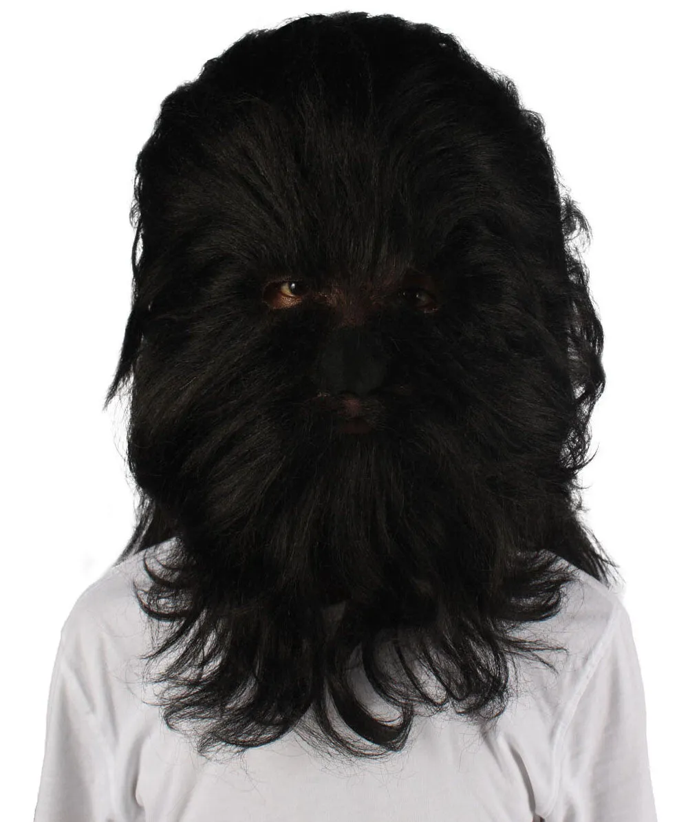 Adult Unisex Warrior Ape Gorilla Mask Wig | Perfect for Halloween | Breathable Synthetic Fiber