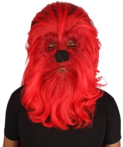 Adult Unisex Warrior Ape Gorilla Mask Wig | Perfect for Halloween | Breathable Synthetic Fiber