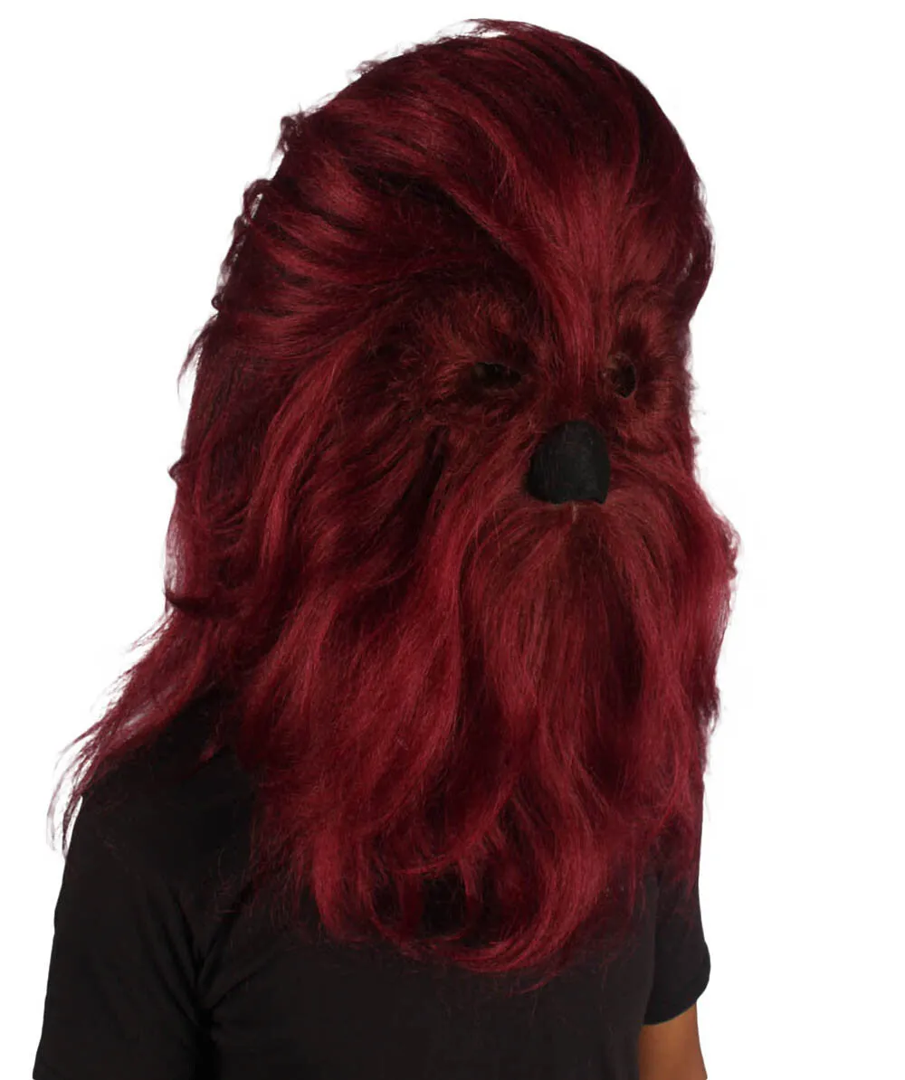 Adult Unisex Warrior Ape Gorilla Mask Wig | Perfect for Halloween | Breathable Synthetic Fiber