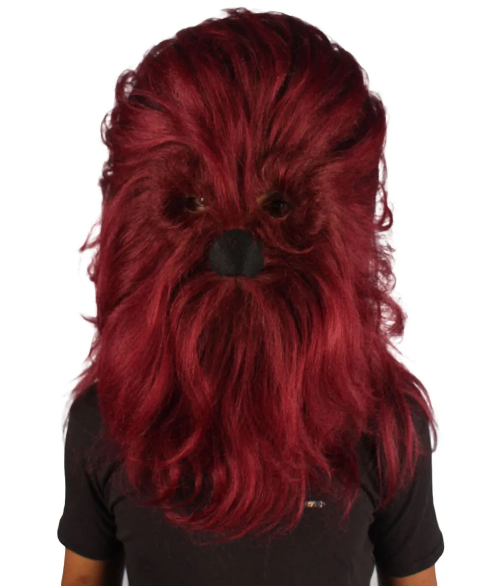 Adult Unisex Warrior Ape Gorilla Mask Wig | Perfect for Halloween | Breathable Synthetic Fiber