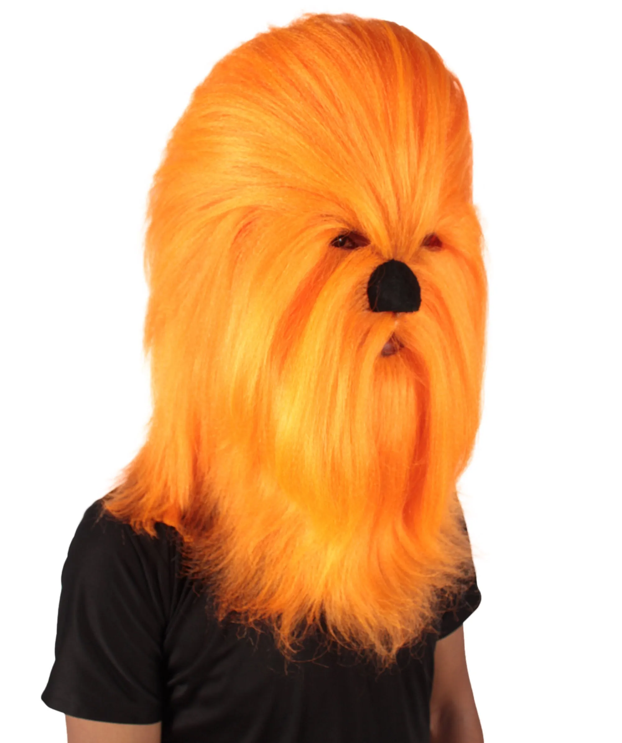 Adult Unisex Warrior Ape Gorilla Mask Wig | Perfect for Halloween | Breathable Synthetic Fiber