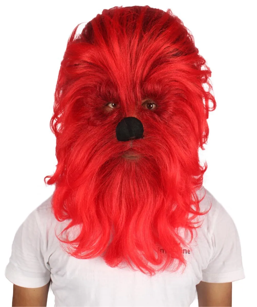 Adult Unisex Warrior Ape Gorilla Mask Wig | Perfect for Halloween | Breathable Synthetic Fiber