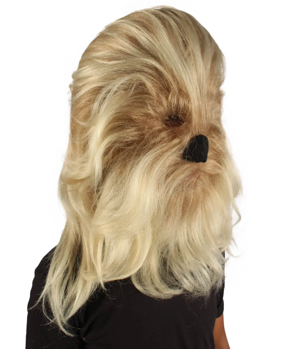 Adult Unisex Warrior Ape Gorilla Mask Wig | Perfect for Halloween | Breathable Synthetic Fiber