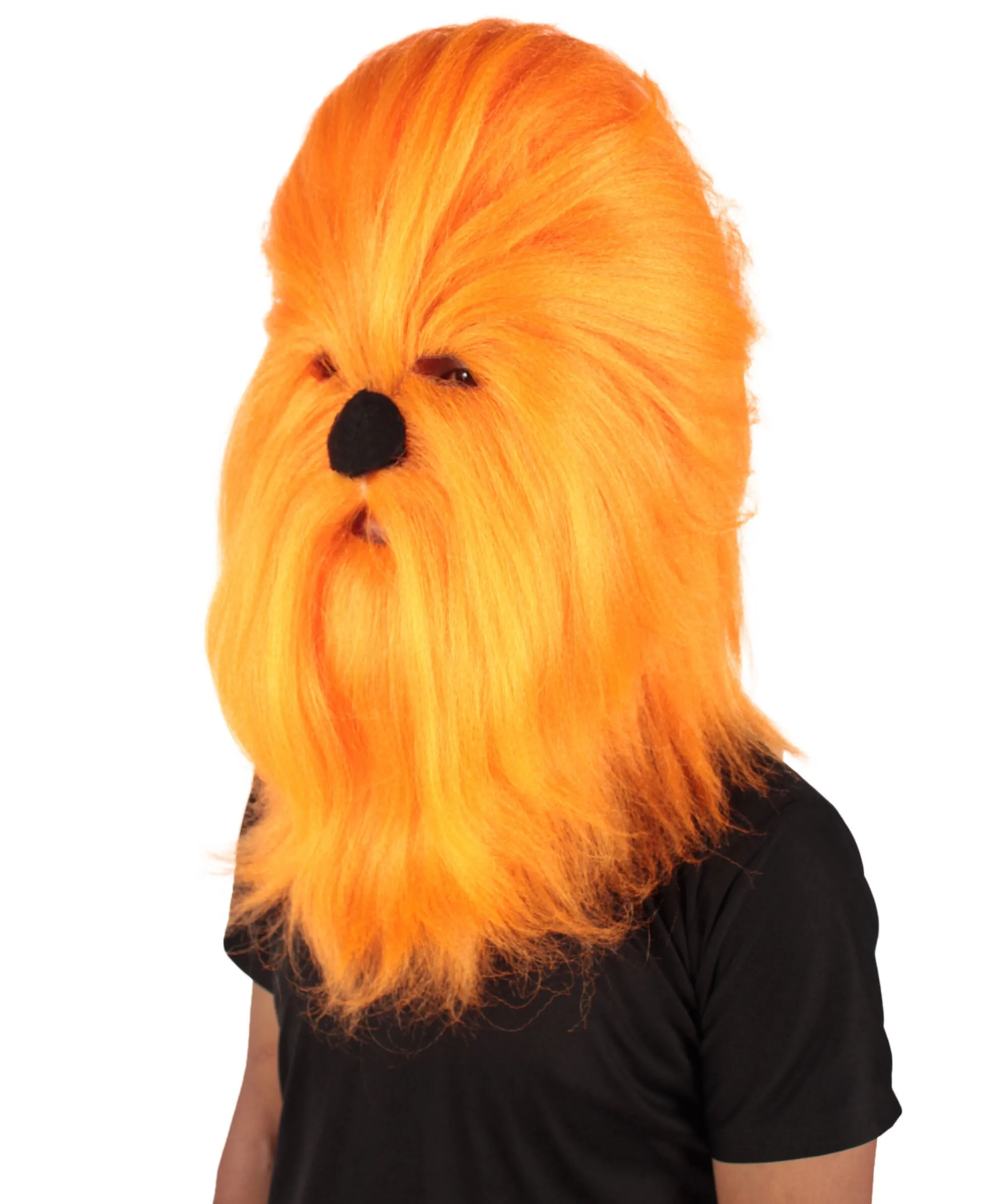 Adult Unisex Warrior Ape Gorilla Mask Wig | Perfect for Halloween | Breathable Synthetic Fiber