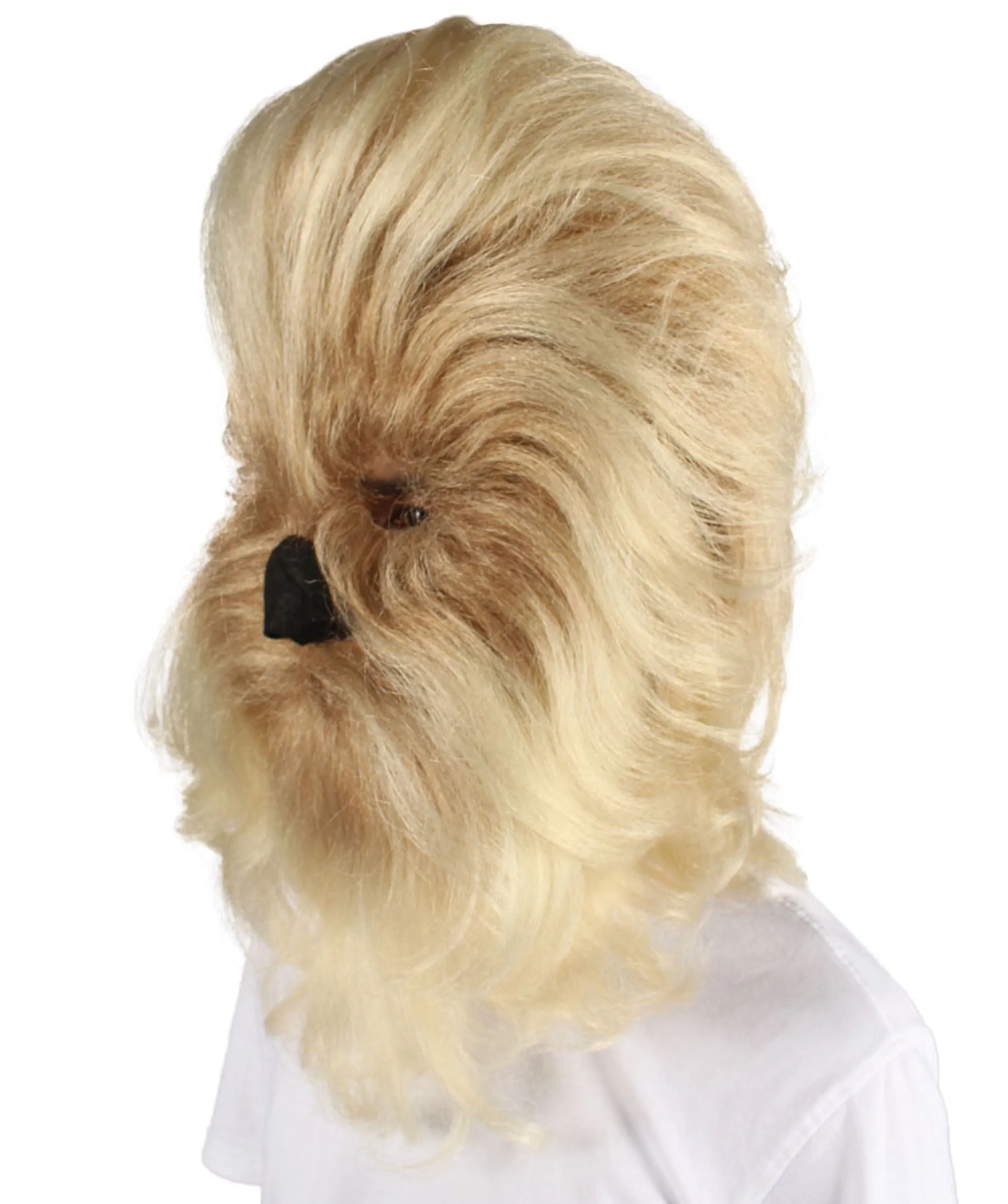 Adult Unisex Warrior Ape Gorilla Mask Wig | Perfect for Halloween | Breathable Synthetic Fiber