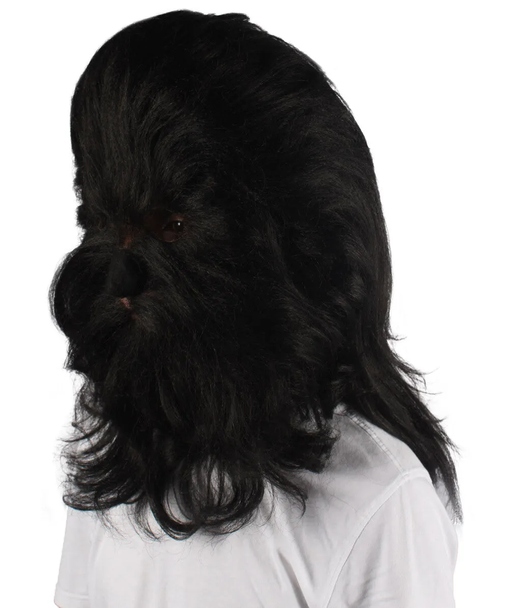 Adult Unisex Warrior Ape Gorilla Mask Wig | Perfect for Halloween | Breathable Synthetic Fiber