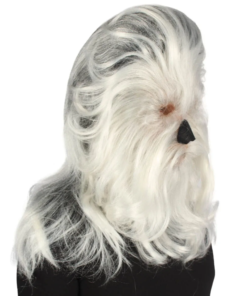 Adult Unisex Warrior Ape Gorilla Mask Wig | Perfect for Halloween | Breathable Synthetic Fiber