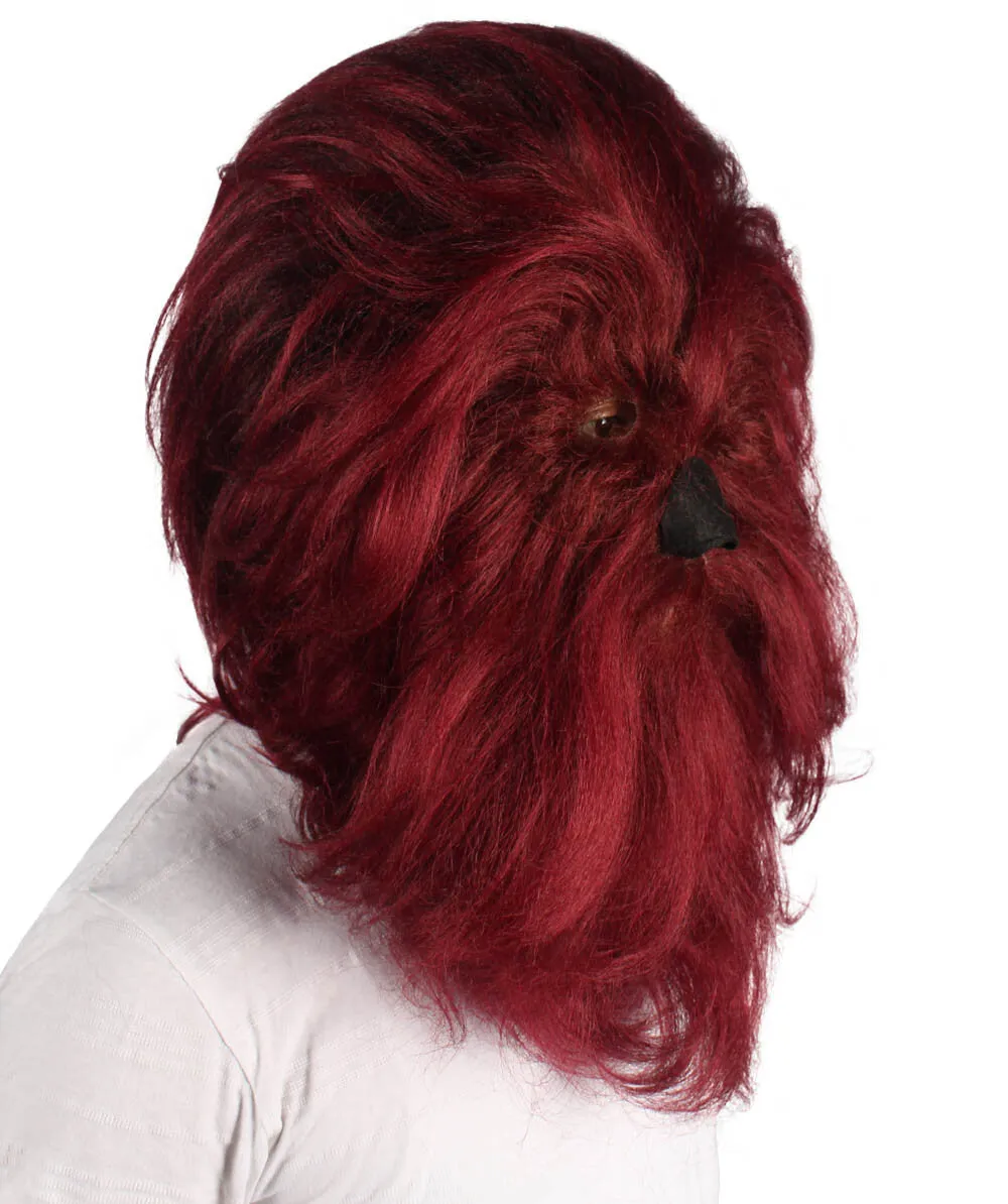 Adult Unisex Warrior Ape Gorilla Mask Wig | Perfect for Halloween | Breathable Synthetic Fiber