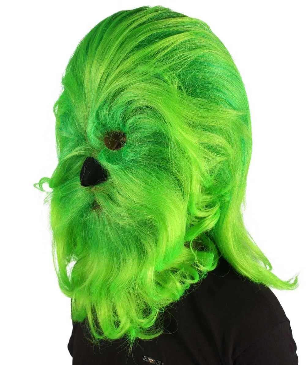 Adult Unisex Warrior Ape Gorilla Mask Wig | Perfect for Halloween | Breathable Synthetic Fiber