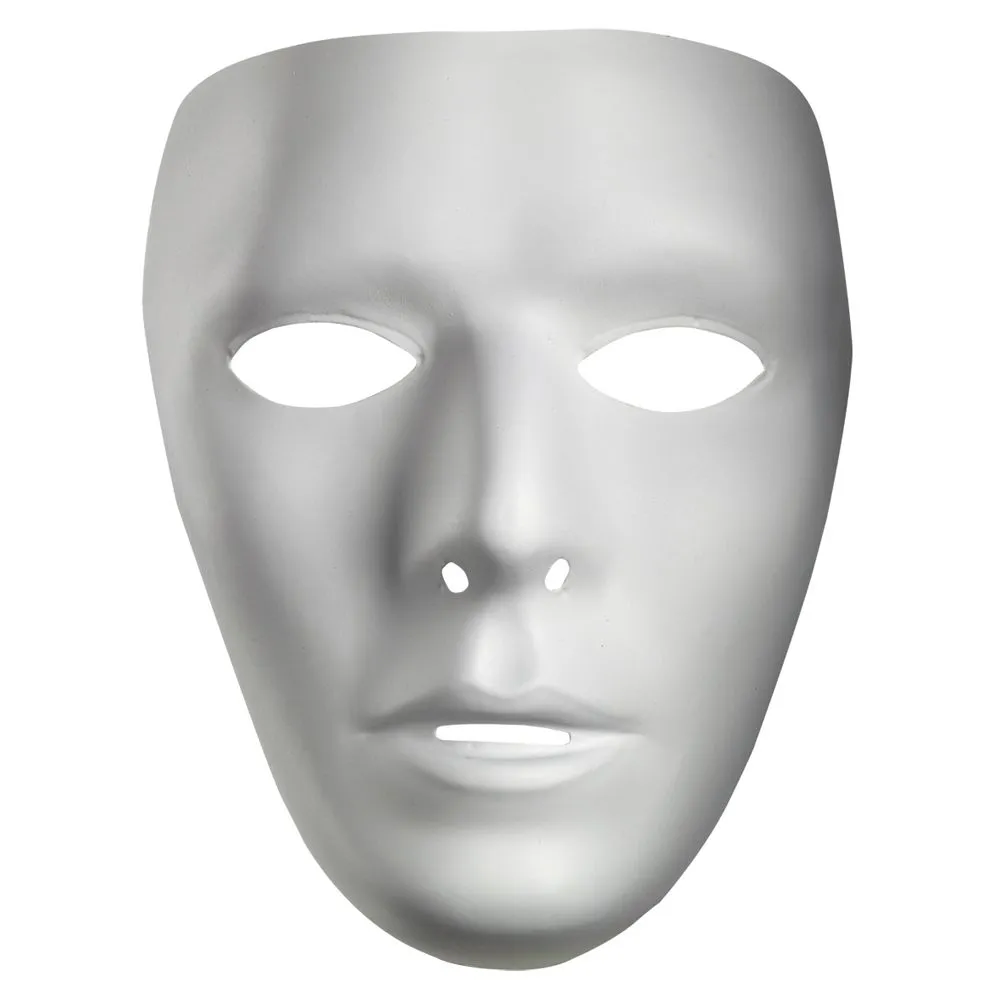 Adults/Teens Blank Male Costume Face Mask