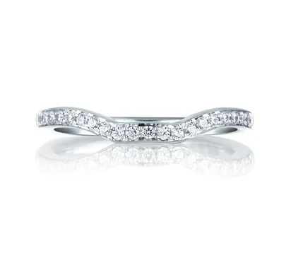 A.JAFFE ART DECO PERFECT FIT PAVÉ BAND 0.17