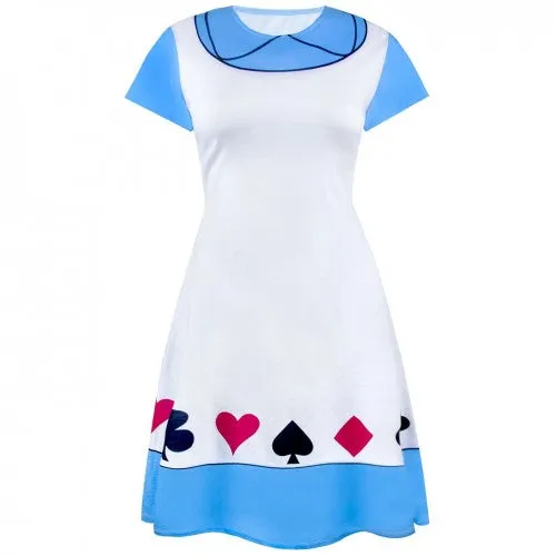 Alice In Wonderland Womens/Ladies Costume Dress