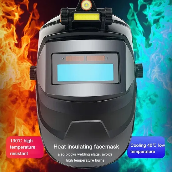 Amazing Innovation Revolutionary Welding Helmet Mask Solar Automatic Dimming Large View High Temperature Resistant