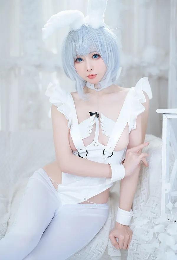 Angel Bunny Bodysuit Cosplay Set