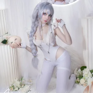 Angel Bunny Bodysuit Cosplay Set