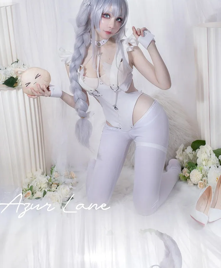 Angel Bunny Bodysuit Cosplay Set