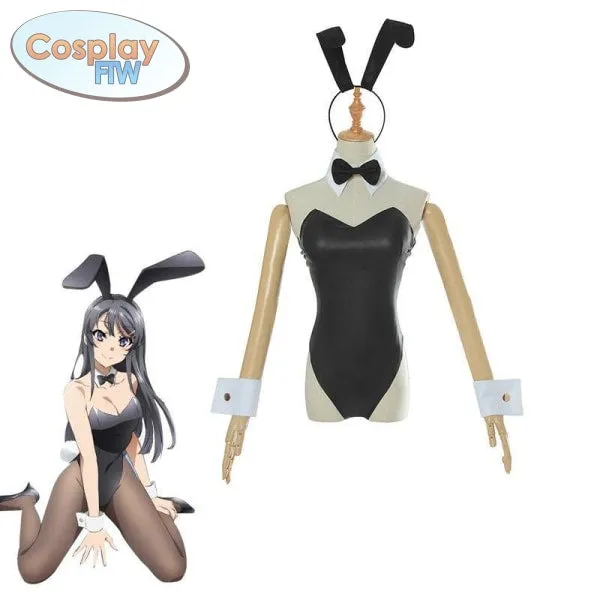 Anime Rascal Does Not Dream Of Bunny Girl Senpai Mai Sakurajima Cosplay Costume / Seishun Buta Yarou wa Bunny Girl Senpai no Yume wo Minai