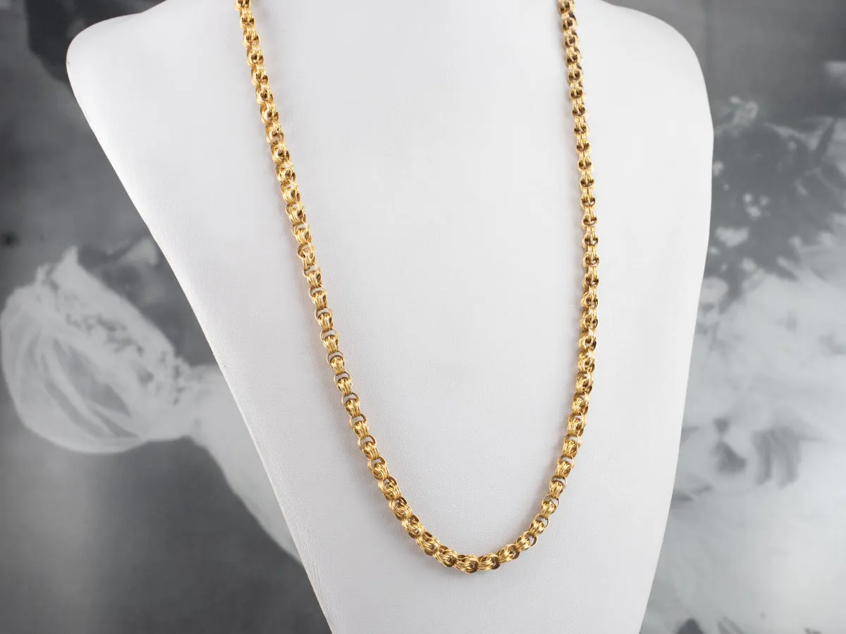 Antique Fancy Link Chain Necklace