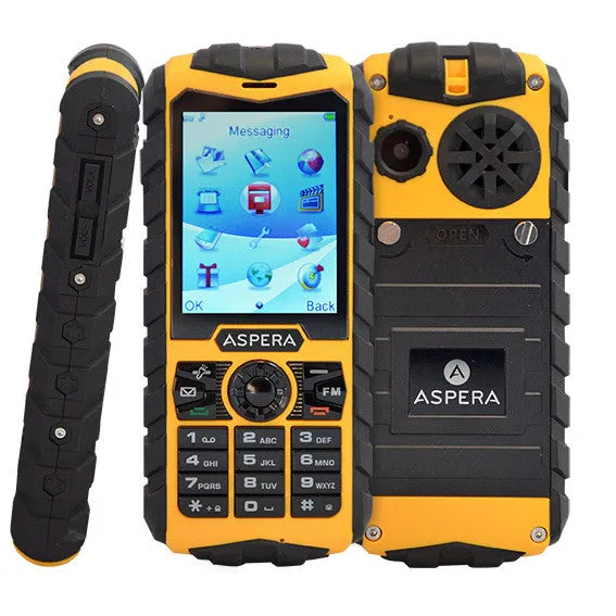 Aspera R25T Rugged Triband 3G IP68 weather-proof 400hour standby Mobile Phone