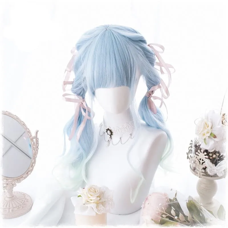 Baby Blue Wavy Wig