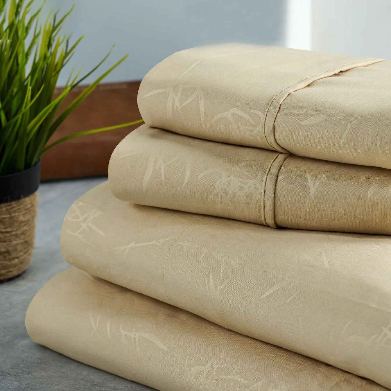 Bamboo Leaf Embossed Sheet Sets