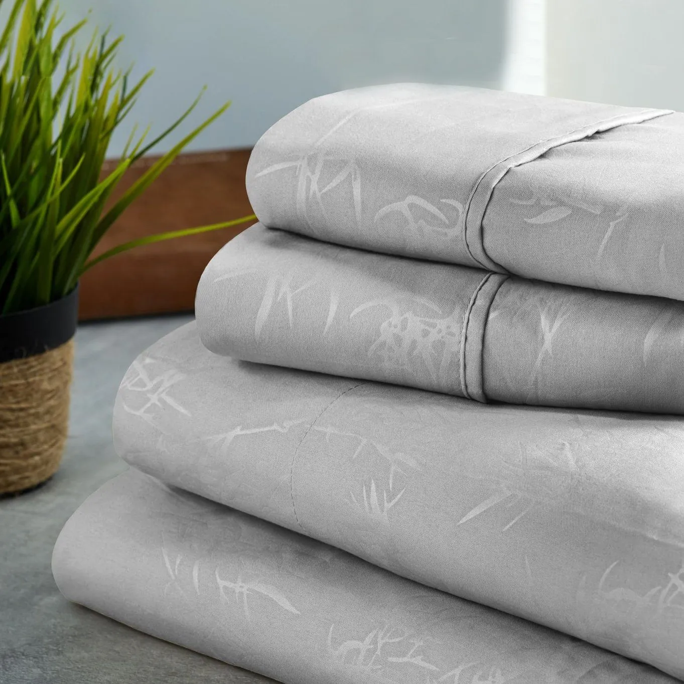 Bamboo Leaf Embossed Sheet Sets