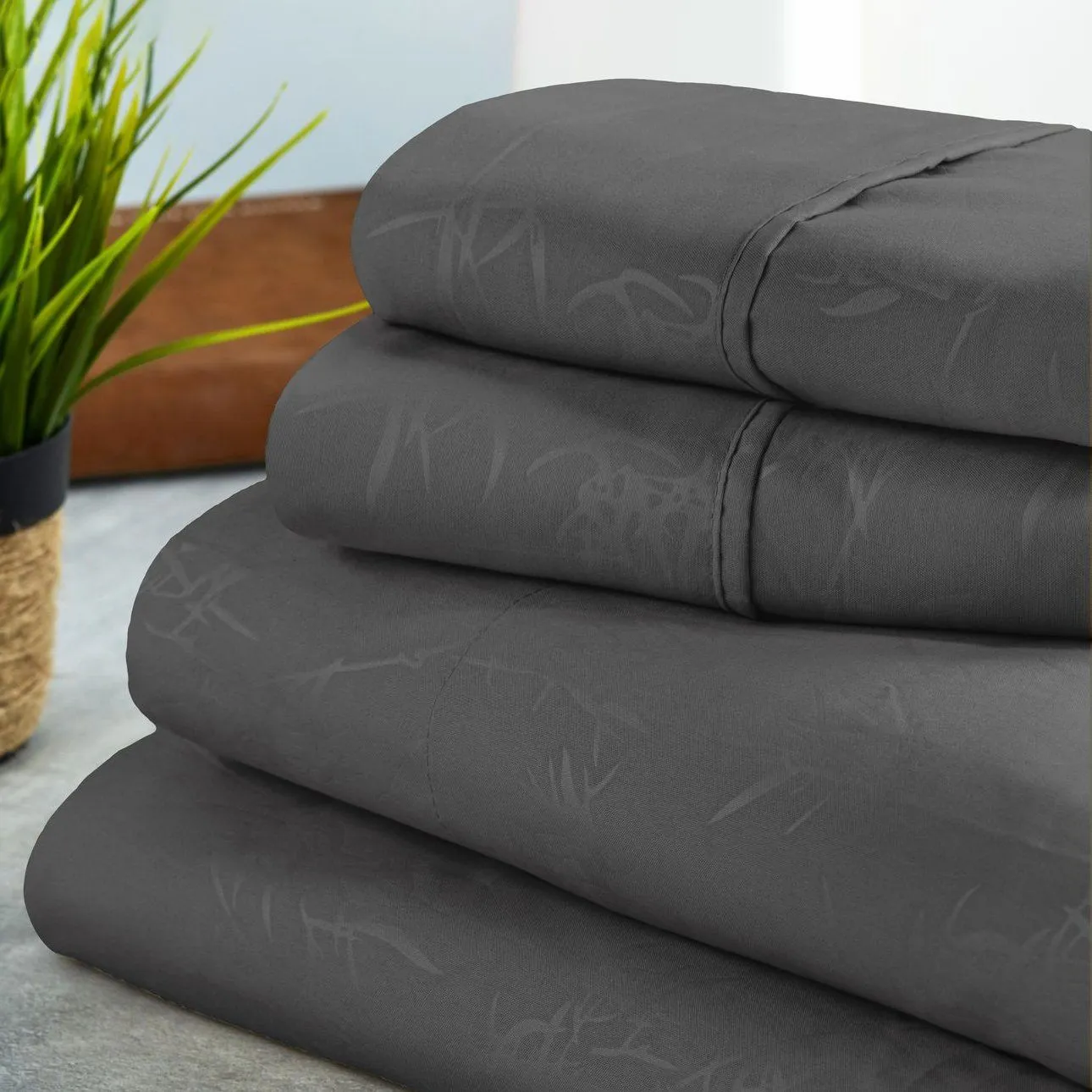 Bamboo Leaf Embossed Sheet Sets