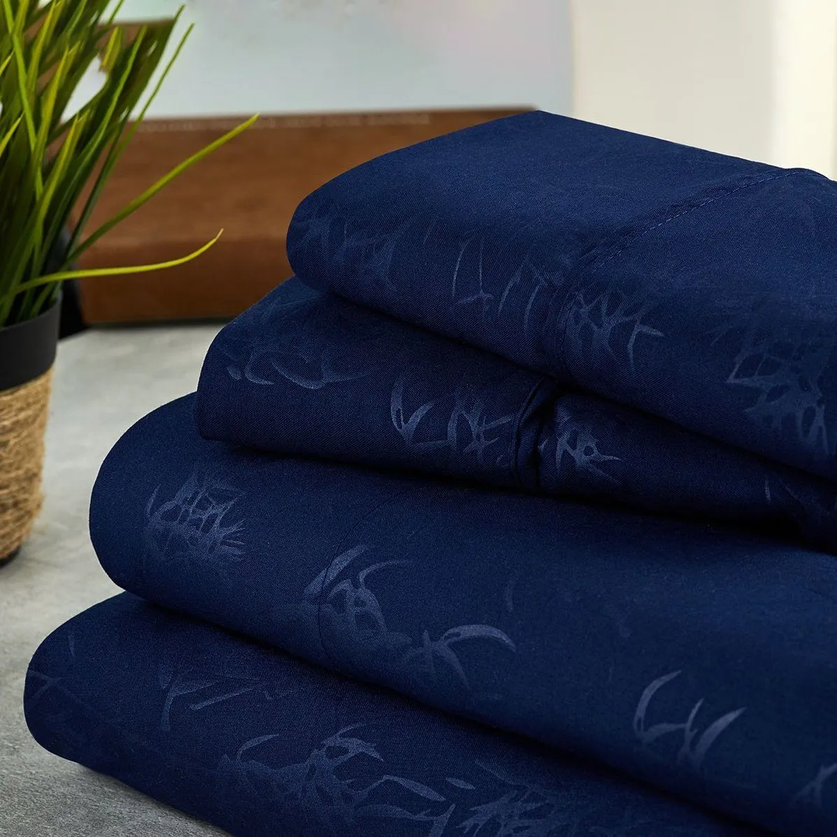 Bamboo Leaf Embossed Sheet Sets