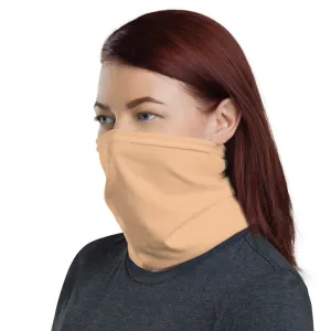 Beige Nude Face Masks Shield, Reusable Neck Head Warmer Bandana-Made in USA/EU