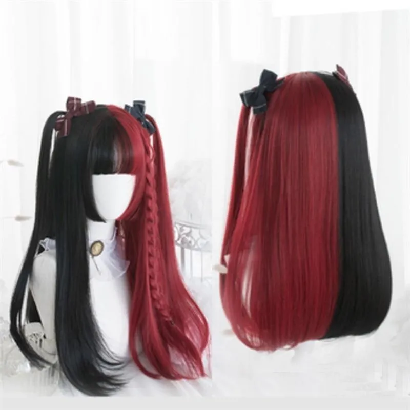 Black & Red Wig