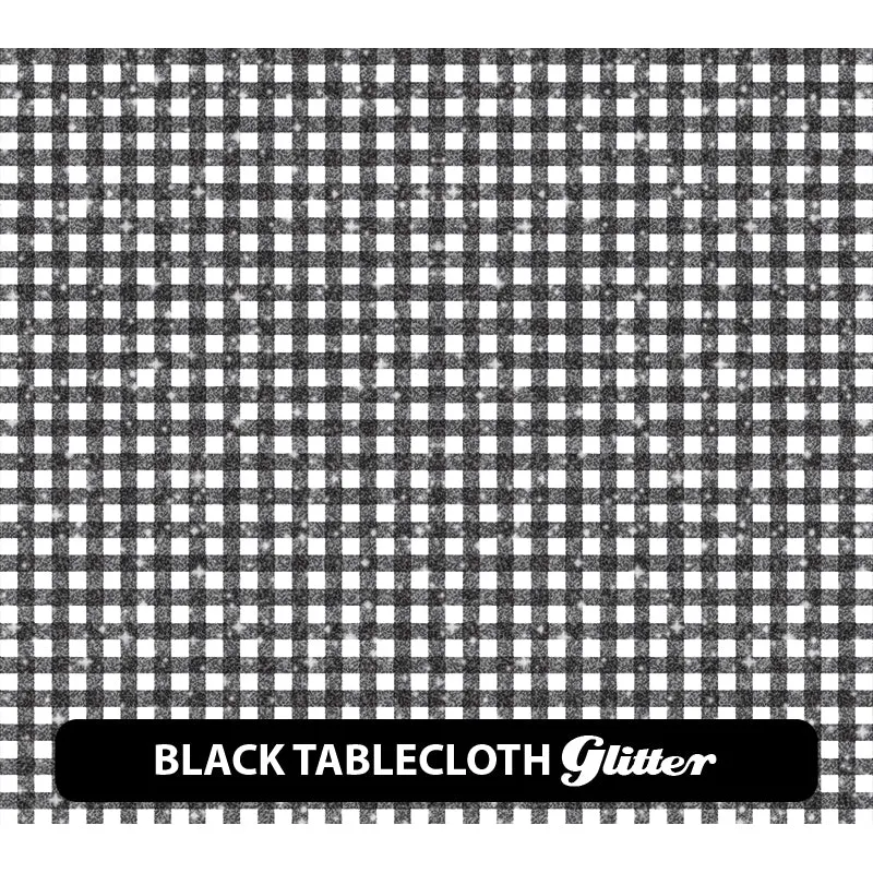 Black & White Glitter Patterned HTV (12" x 12")