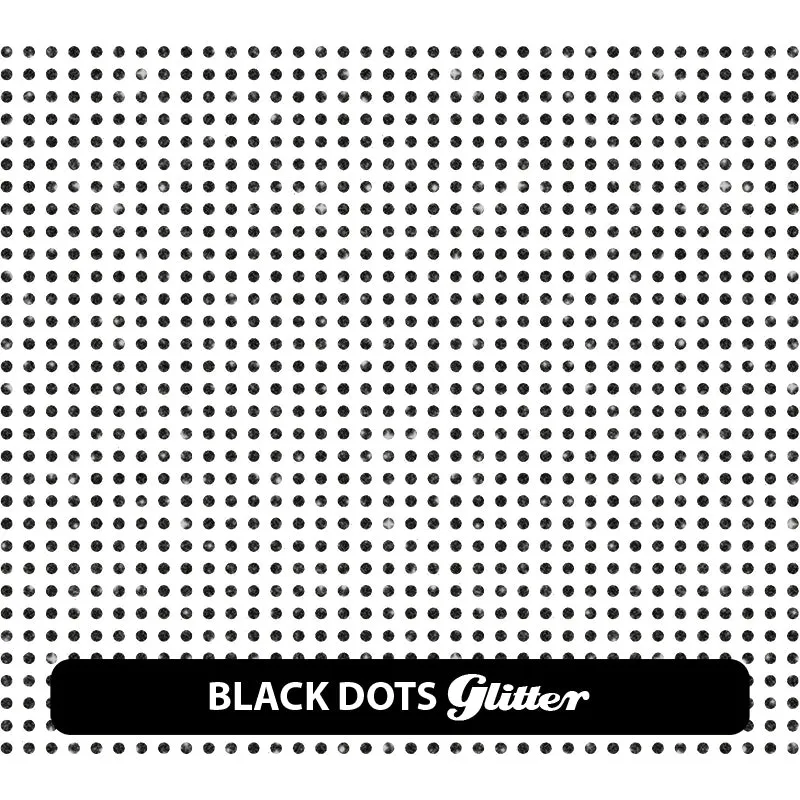 Black & White Glitter Patterned HTV (12" x 12")