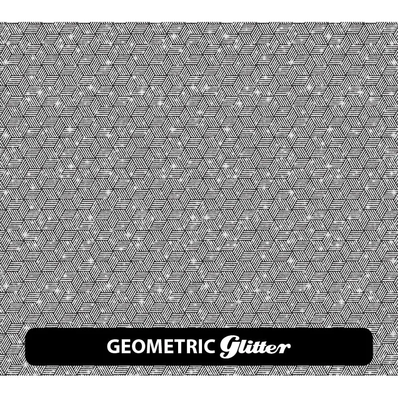 Black & White Glitter Patterned HTV (12" x 12")