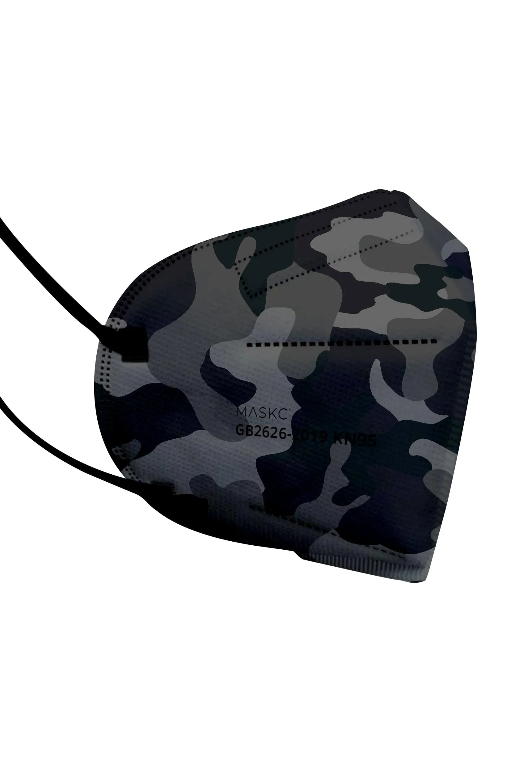 Black Camo KN95 Face Masks - 10 Pack