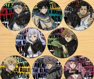 Black Clover Character Style Anime Pins (Style 1)