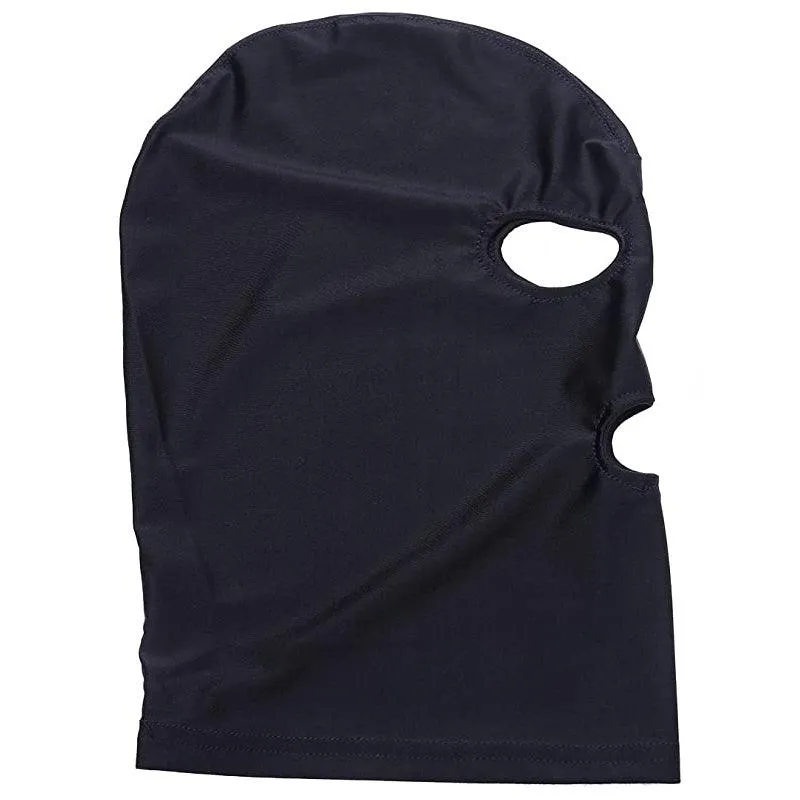 Black Face Mask Open Eye Mouth Adult