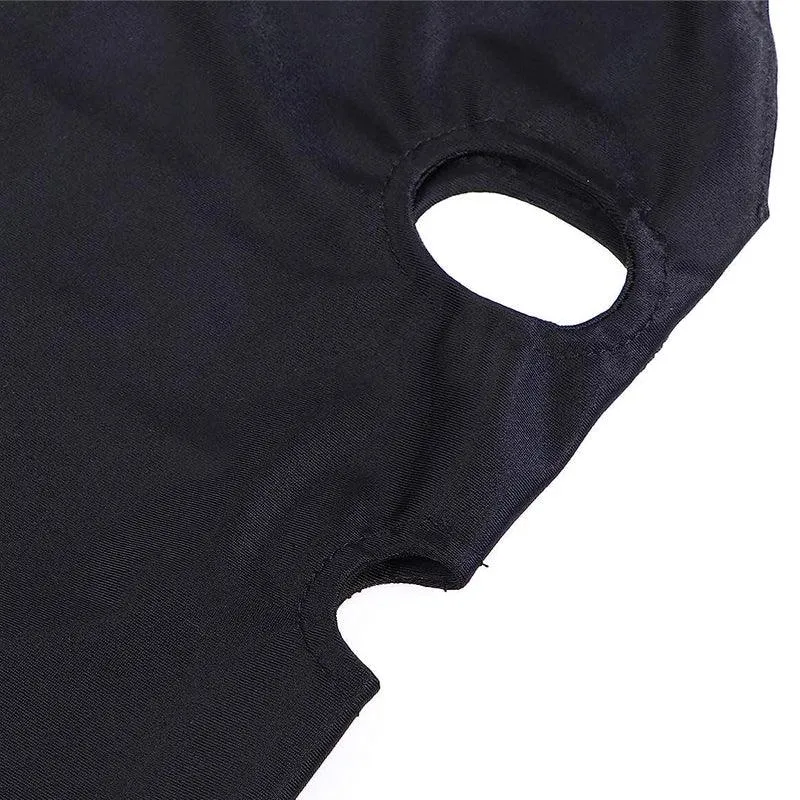 Black Face Mask Open Eye Mouth Adult