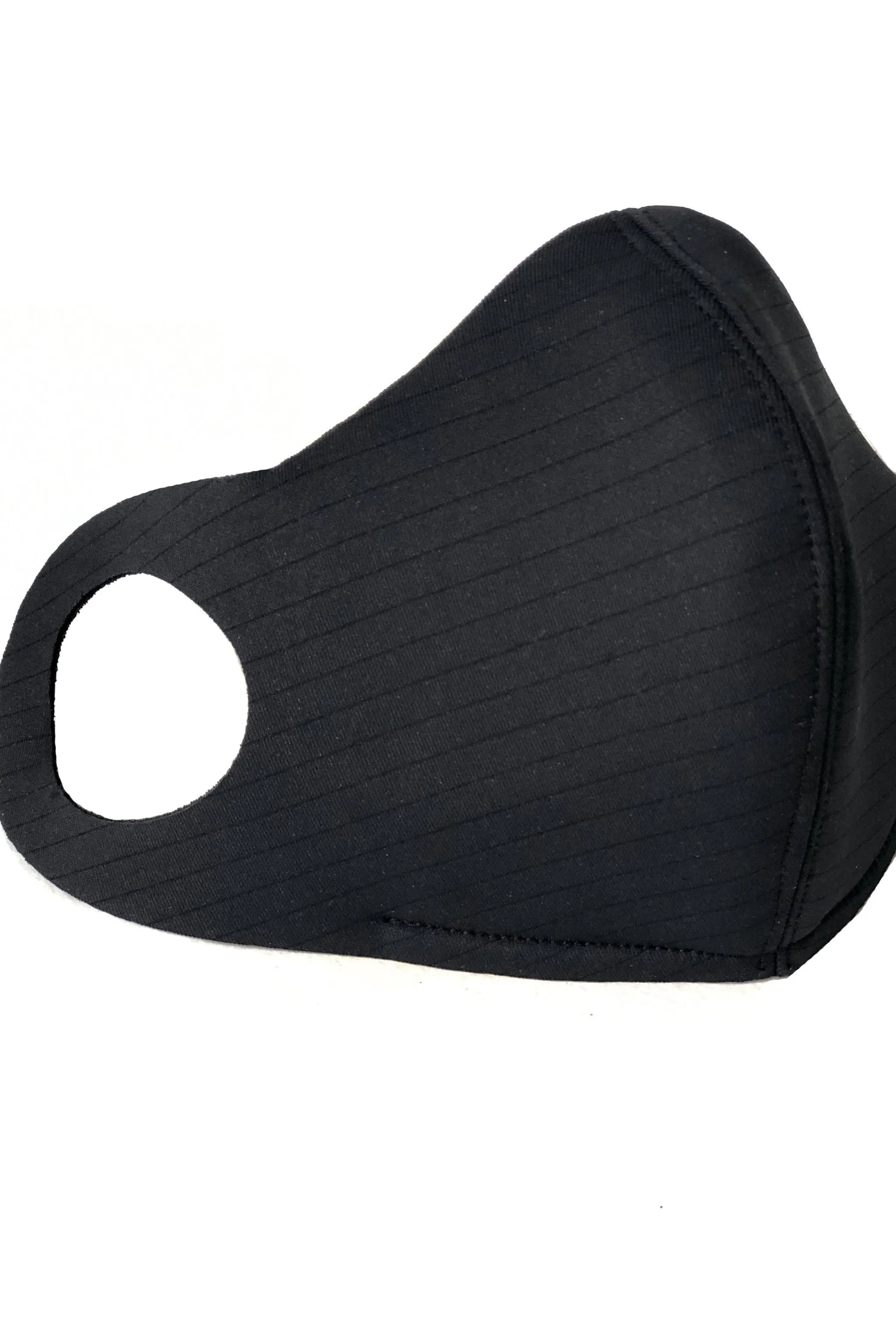 Black Stripe Antibacterial Premium Neoprene Waterproof Face Mask  (Filter Pocket)