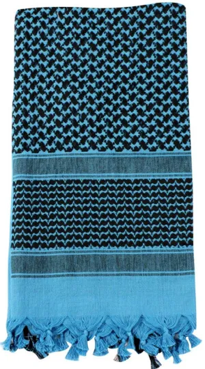 Black/Blue - Shemagh Tactical Desert Keffiyeh Scarf