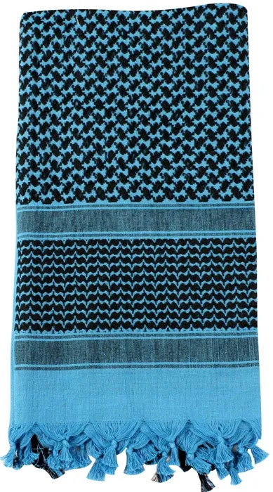 Black/Blue - Shemagh Tactical Desert Keffiyeh Scarf