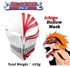 Bleach Ichigo Kurosaki | Red Face Mask |Cosplay | 23 Cms |