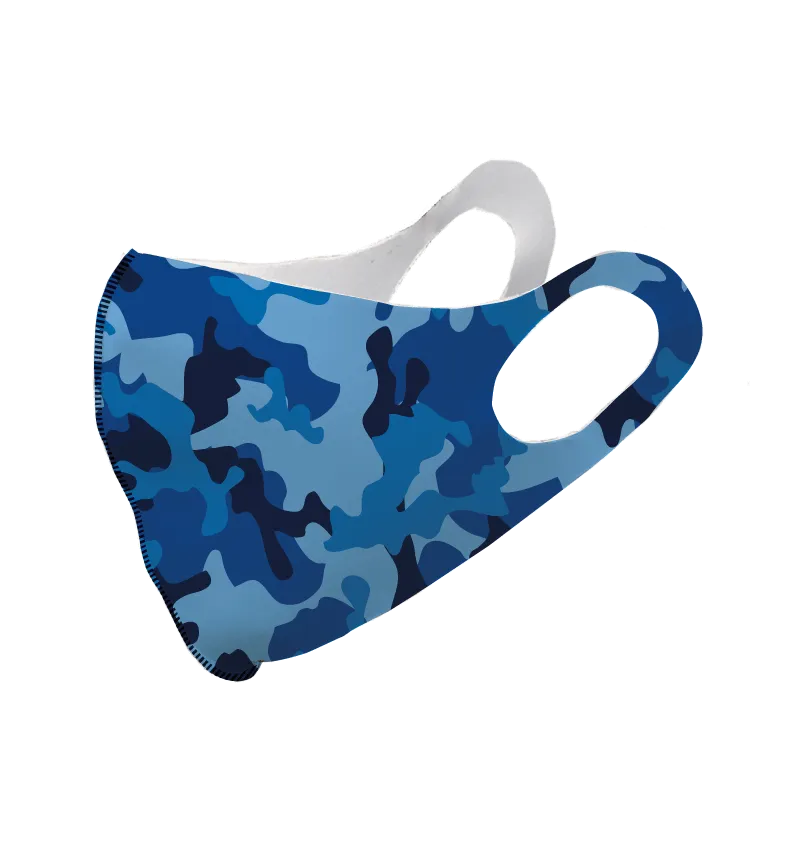 Blue Ice Camouflage Olson Face Mask